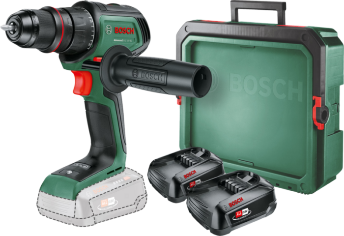 Bosch AdvancedDrill 18V-80 + 2.5 Ah accu (2x) + SystemBox S