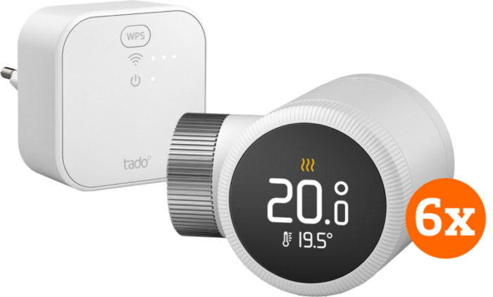 Tado Slimme Radiatorknop X - Startpakket 6-Pack
